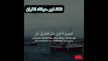 اية من سوره العنكبوت(فَإِذَا رَكِبُوا فِي الْفُلْكِ دَعَوُا اللَّهَ مُخْلِصِينَ.. )(65)راحة نفسية