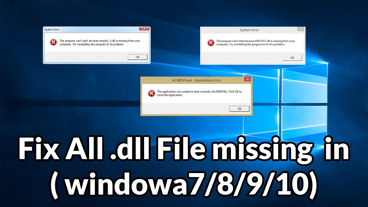 how to install dll files on windows 10