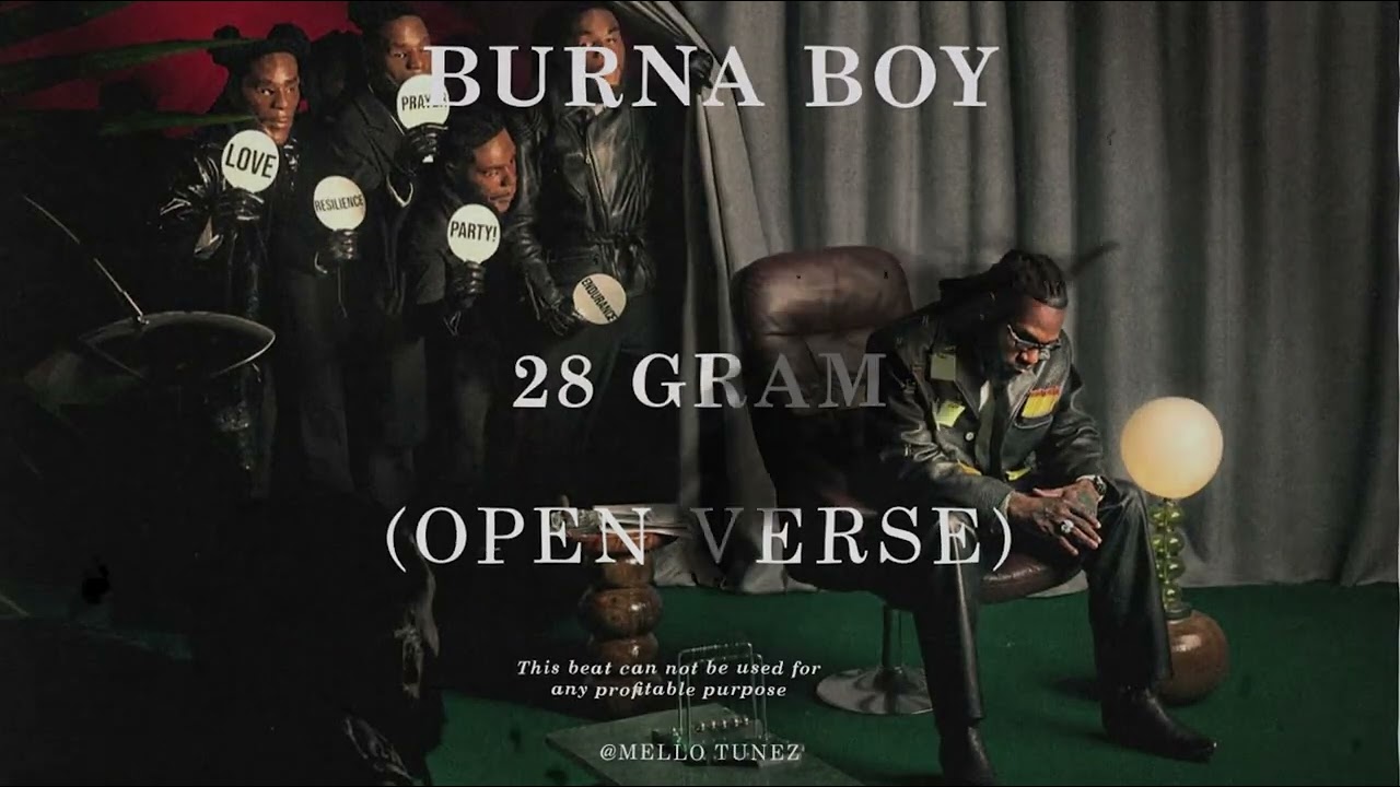 BURNA BOY "28 GRAM" –OPEN VERSE | Free Afrobeat Instrumental 2025 | Afrobeat Type Beat