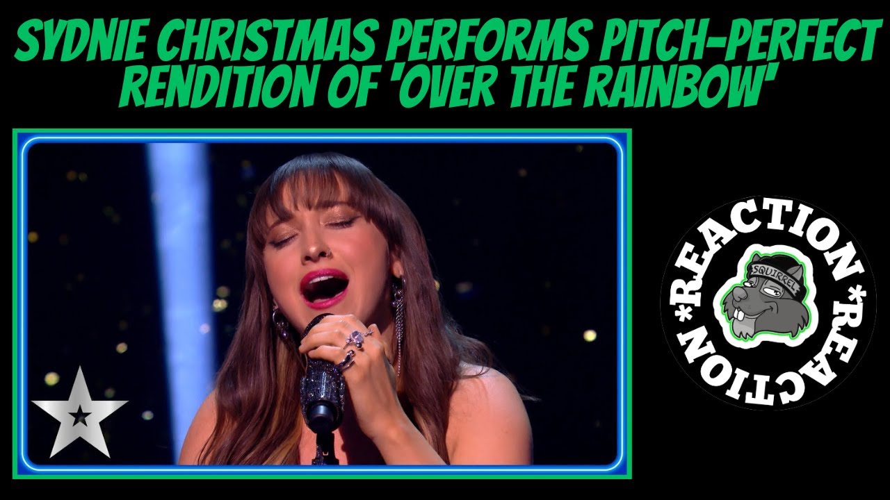 Music Reaction - Sydnie Christmas performs PITCH-PERFECT rendition of 'Over the Rainbow' | BGT 2024