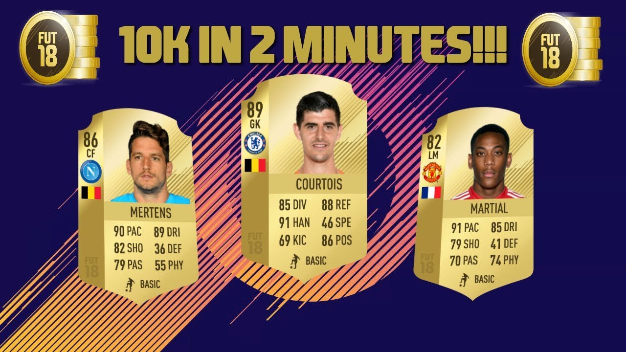 FIFA 18 EASY TRADING METHOD AND TIPS!! HOW TO MAKE 10K PROFIT IN 2 MINUTES!!!! THE BEST METHOD EVER