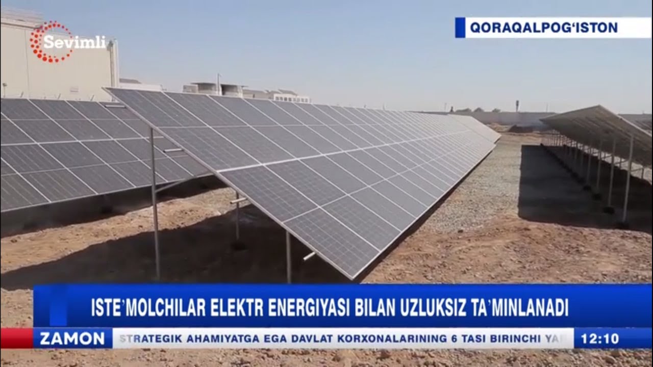 Taxiatosh IES Muqobil Energiya Manbalarini Joriy Etish Bo yicha 