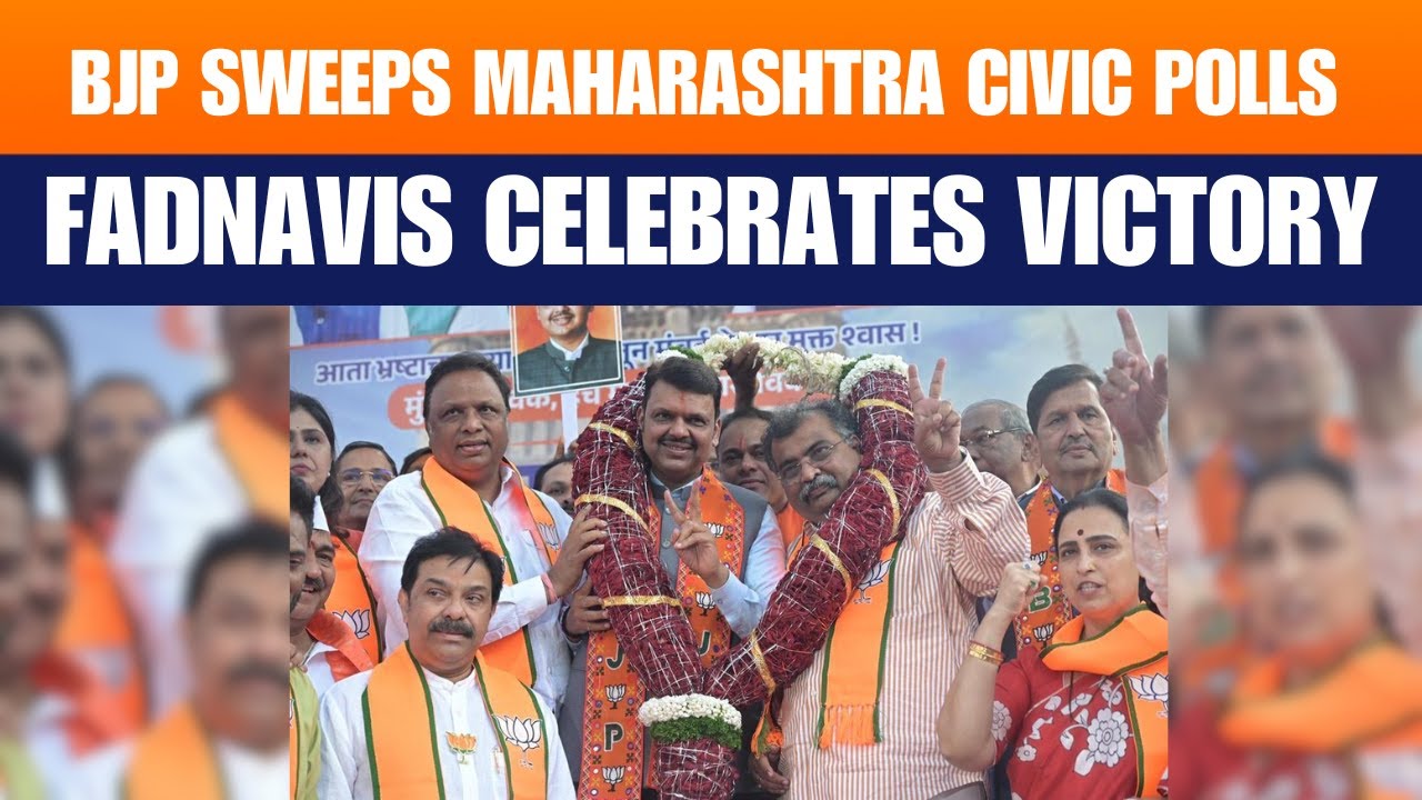 BJP-Led Mahayuti Sweeps Maharashtra Civic Polls | Fadnavis Victory Speech | News9
