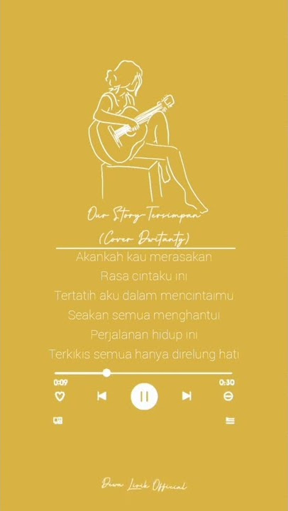 Our Story-Tersimpan (cover Dwitanty) || Lirik #shorts #dwitanty #ourstory