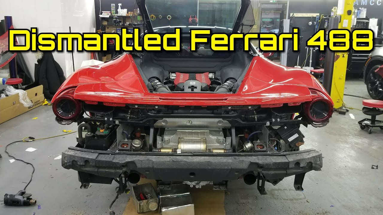 Ferrari 488 Gtb Is In Pieces First Time Taking A Ferrari Apart