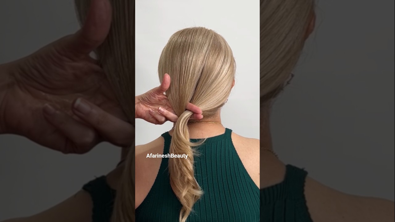 Как создать мягкий полураспущенный образ, используя только технику переплетения волос 🤍