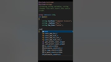 strings in c++@ensolutions5210 #strings #shorts #coding