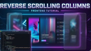 Reverse Scrolling Columns Modern CSS & JS Scroll Effect | CodeByTushu