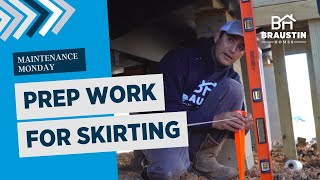 Maintenance Monday | Prepping for Skirting Installation on a Mobile Home