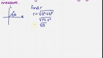 find trigonometric form from standard form of imaginary numbers