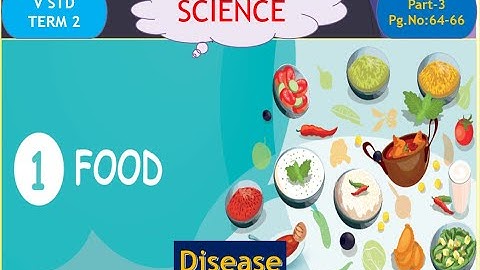 5th Std Science Term 2 Unit-1 Food (Part-4) Disease/causes of disease/Types of diseases