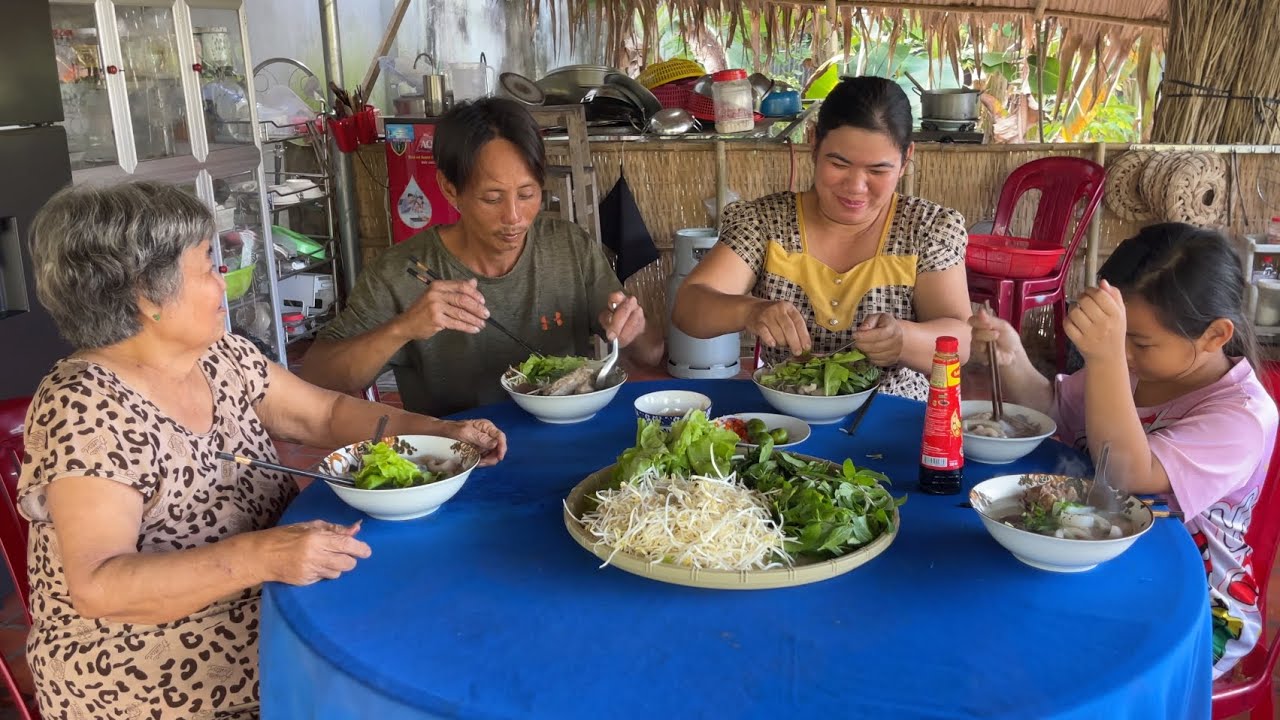 Mẹ Nói Thèm Hủ Tiếu, Nấu Nguyên Nồi Nước Lèo Ăn Sáng, Da Heo Nấu Mềm Thơm Ngon / NCMT 294