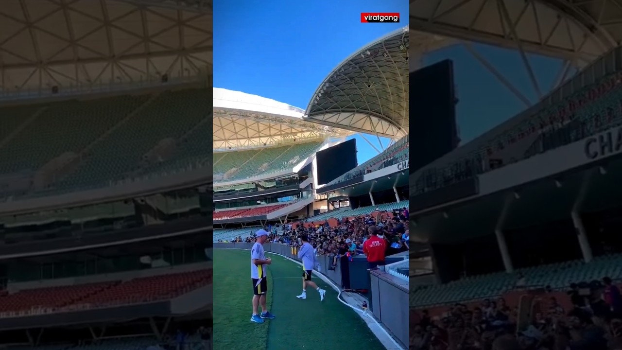 CROWD AT ADELAIDE OVAL WENT CRAZY ON VIRAT KOHLI'S ENTRY | 3RD AUS VS IND BGT TEST | 