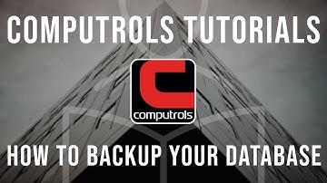 Computrols Tutorial: How to backup your database