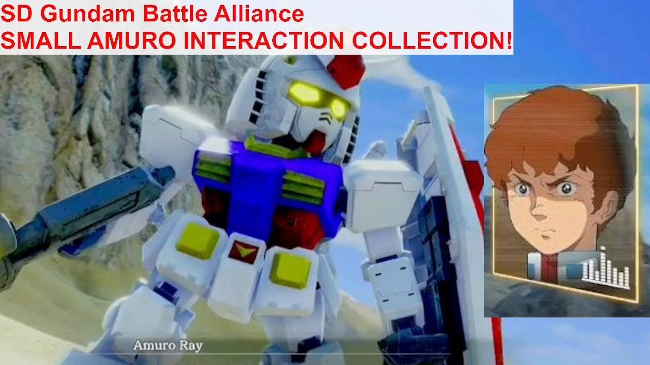 SD GUNDAM BATTLE ALLIANCE: SHORT AMURO INTERACTIONS! 