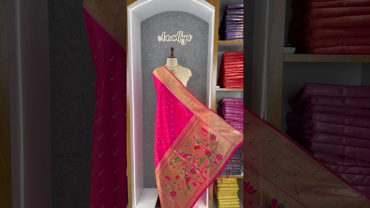 Pure Zari Triple Muniya Border Parrot Paithani Dupatta