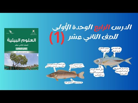 الدرس الرابع 1 الأسئلة المهمة في درس التنظيم الإسموزي الوحدة الأولى للصف الثاني عشر أدبي