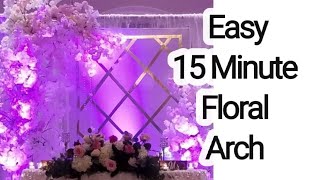 DIY Floral Arch Decoration- DIY floral arch backdrop