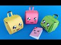 How to make a paper School Bag | DIY origami crafts | Easy Origami step by step / DIY BACK TO SCHOOL
