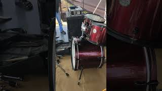 drum set up