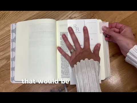 How To Apply Bible Tabs ! With Raising Beloved - Christian Bible Study Tools!