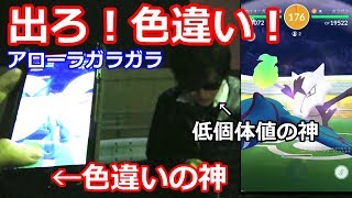 色違いの英雄とアローラガラガラ色違い狙い ポケモンgo Youtube