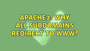 apache2: why all subdomains redirect to www? (2 Solutions!!)