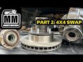 TTB 4x4 SWAP [PART 2] - How to Install Spindle Bearings, Rotors, Wheel Lug Studs  | 1995 Ford F150