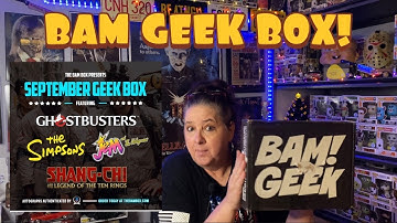 Lets Unbox Septembers BAM GEEK BOX! Mystery