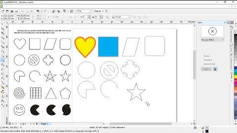 Công cụ vẽ hình cơ bản trong phần mềm CorelDraw