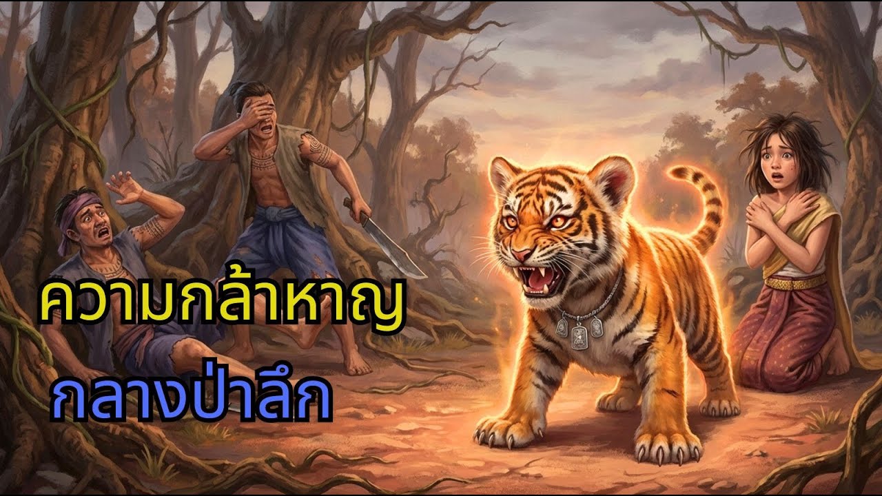 จากสัตว์น้อยสู่ผู้พิทักษ์ ลูกเสือเผชิญหน้าโจรเพื่อช่วยชีวิตหญิงสาว| นิทาน, นิทานพื้นบ้าน, ตำนาน I