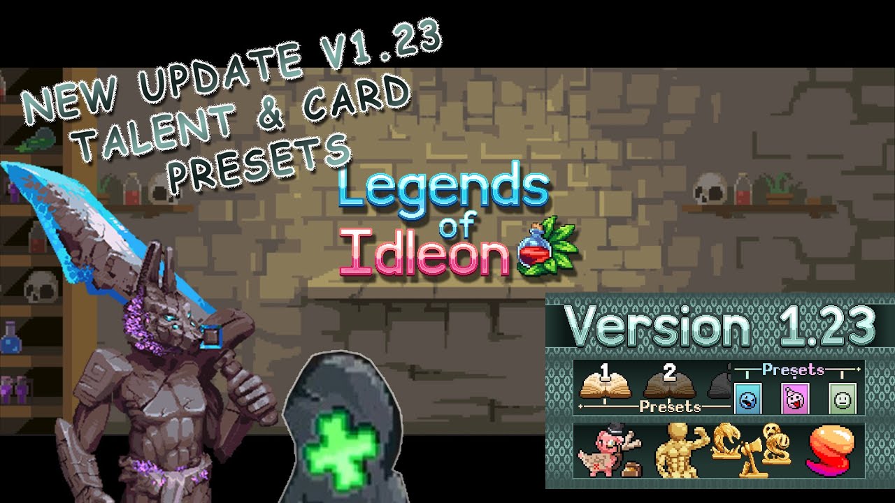 Legends of idleon NEW UPDATE V1.23 Talent & card presets! quality of