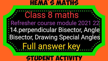 Tn 8th maths refresher course module chapter 14 answer key