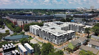 Atlanta, Georgia Summerhill/GSU Stadium Neighborhood 4K Video
