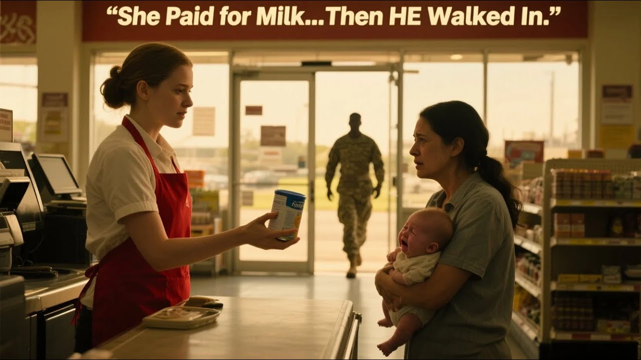 A Grocery Cashier Paid for a Mother’s Milk — Two Weeks Later, a Man in Uniform Walked In