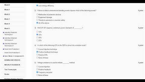 Smart Grid: Basics To Advanced Technologies assignment solution week 5