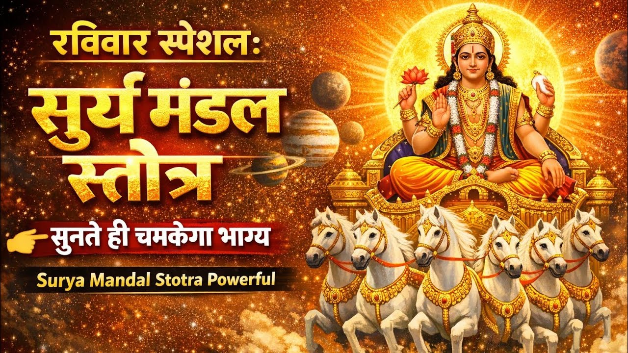 रविवार स्पेशल: सूर्य मंडल स्तोत्र सुनते ही चमकेगा भाग्य | Surya Mandal Stotra Powerful