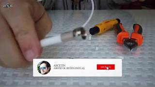 Çanak Anten Uydu Kablosu Nasıl Bağlanır Nasıl Yapılır F Konnektör Nasıl Takılır Kablo Sağlamlık Test