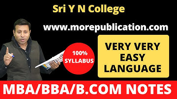 MBA BOOKS/NOTES SYNC|Sri Y N College|EASY LANGUAGE|BBA NOTES/BOOKS|BCOM NOTES/BOOKS|