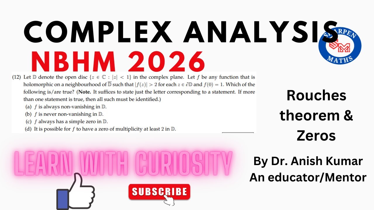 NBHM 2026 complex analysis solution || Rouche's theorem & Zeros - YouTube