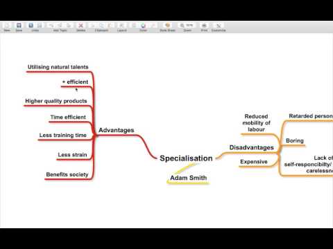 Specialisation and the division of labour - advantages/disadvantages