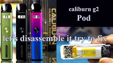 Caliburn g2 pod disassembly & repair water damage