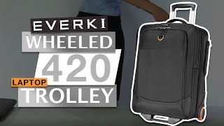 EVERKI Wheeled 420 Laptop Trolley, fits 15-Inch to 18.4-Inch (EKB420)