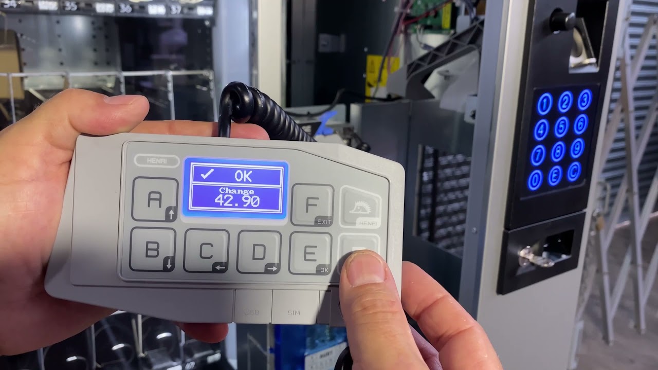 Vantage 6 Tube Coin Mechanism - Using The Henri Accessory