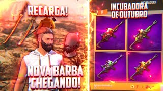 NOVA BARBA CHEGANDO! TODAS AS SKINS DA PRÓXIMA INCUBADORA DE OUTUBRO DA XM8,RECARGA DE AMANHÃ E MAIS