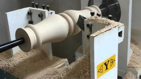 single axis two blade cnc wood lathe  for table legs  Compress