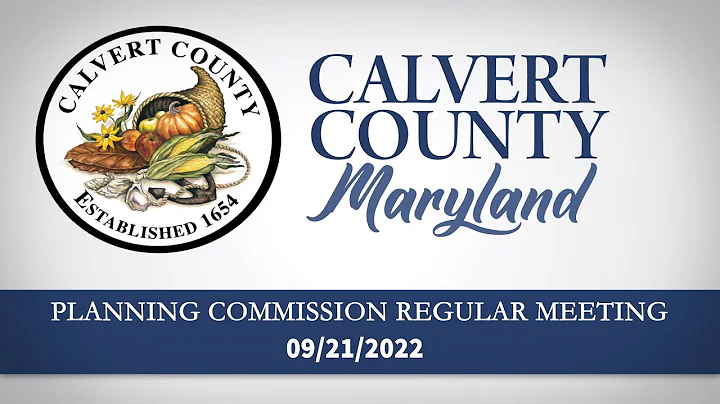 Regular Meeting of the Calvert County Planning Com...