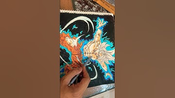 Goku mastered ultra instinct 🔥 from Dragon ball 🐉|| How to Draw Goku MUI ✍️Easy drawing tutorial