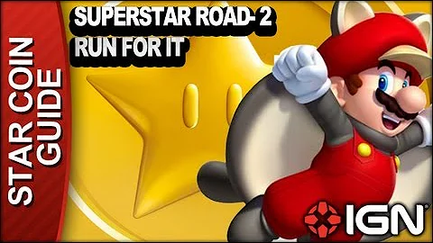 New Super Mario Bros. U 3 Star Coin Walkthrough - Superstar Road-2: Run for It