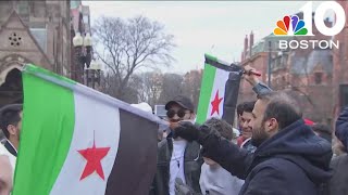 Hundreds gather in Boston to celebrate the liberation of Syria